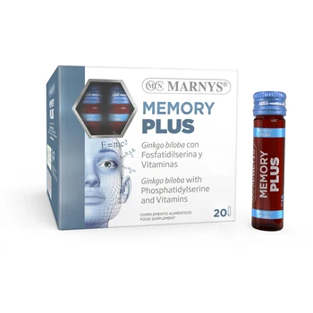 Atmintis Plius MARNYS, Atminties ir koncentracijos | Studijų rezultatų | Ginkgo Biloba, B phosphatidilserine kompleksas | 20 buteliukų